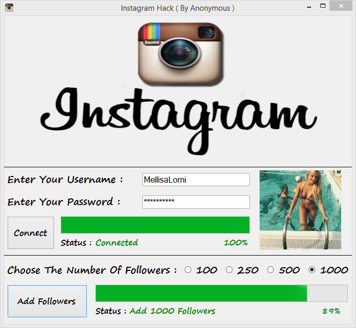 hack a instagram account for free